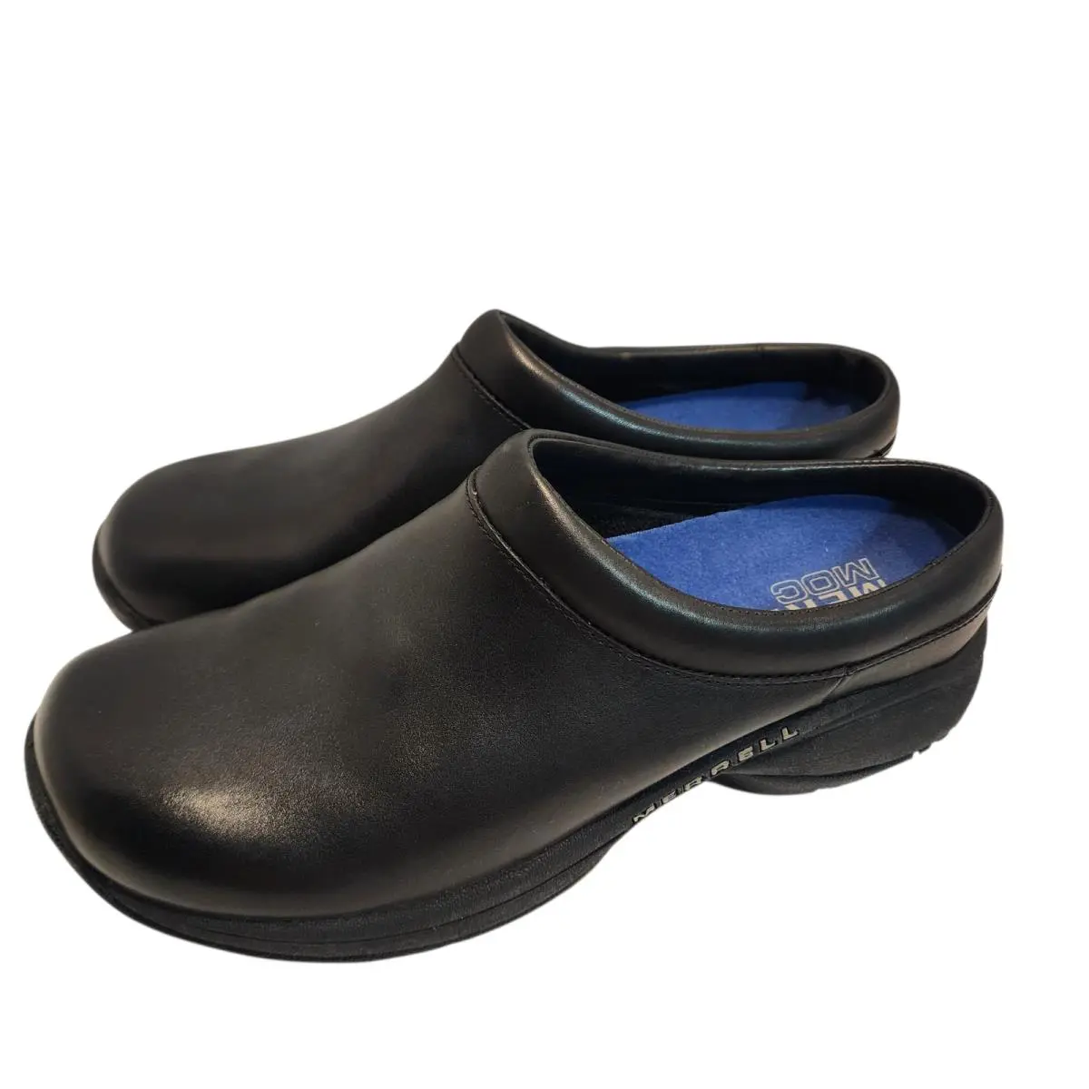 Merrell Clogs Women’s Jungle Primo Black Leather Shoes Size 10 Casual Slip On
