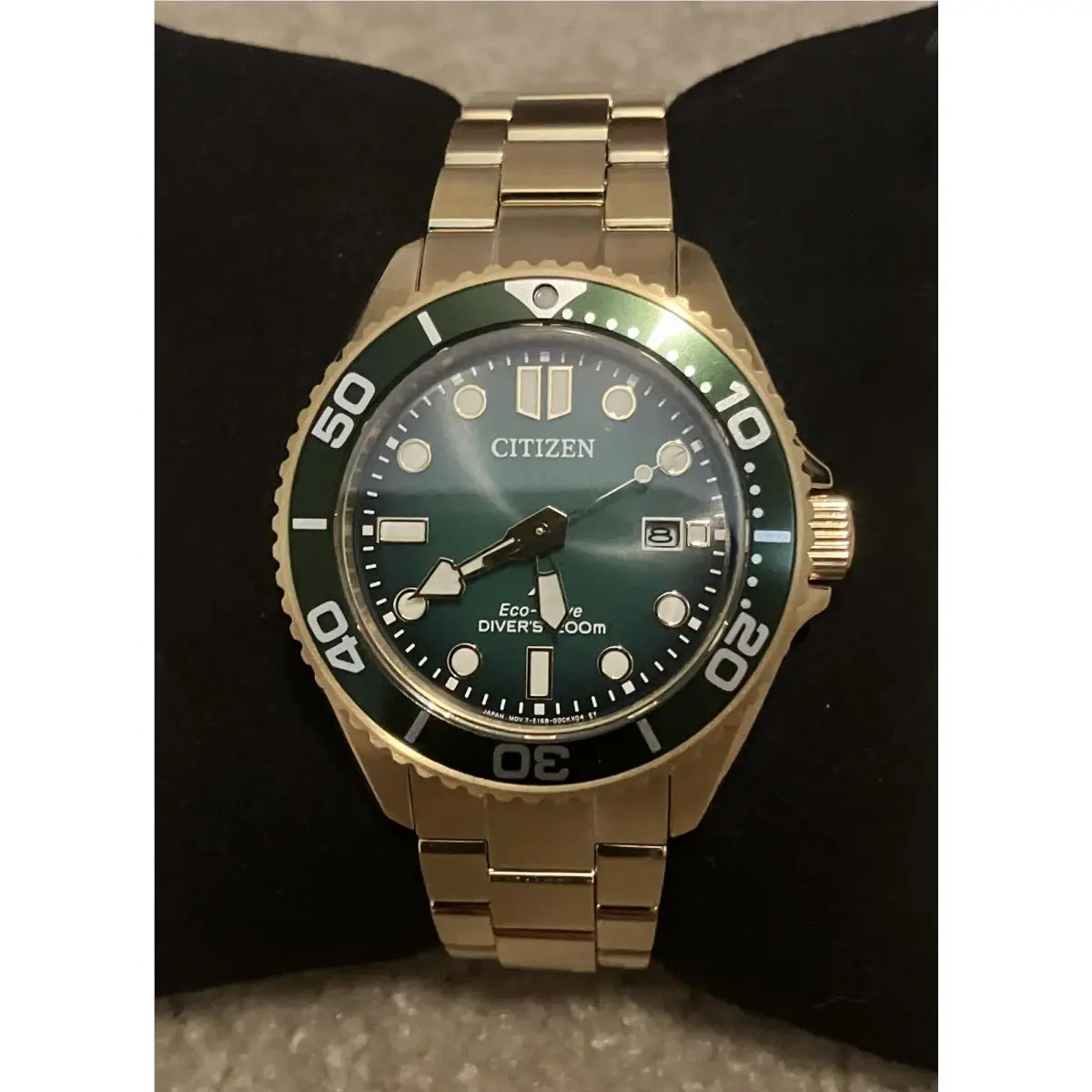 Citizen Eco-drive Promaster Drive Green Dial Gold-tone Watch 41mm BN0262-59W