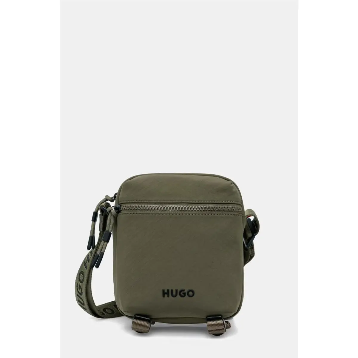 Hugo Boss Ayden Logo Cross Body Bag in Olive Green