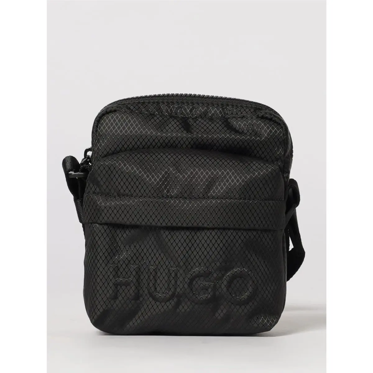 Hugo Boss Embossed Logo Cross Body Bag in Black