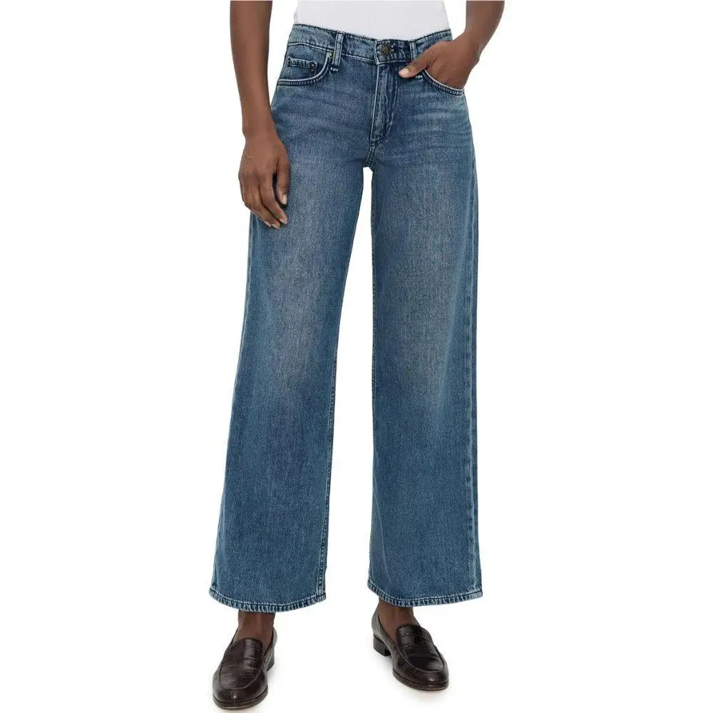 Rag Bone Womens River Featherweight Saige Ankle Pull On Straight Jeans