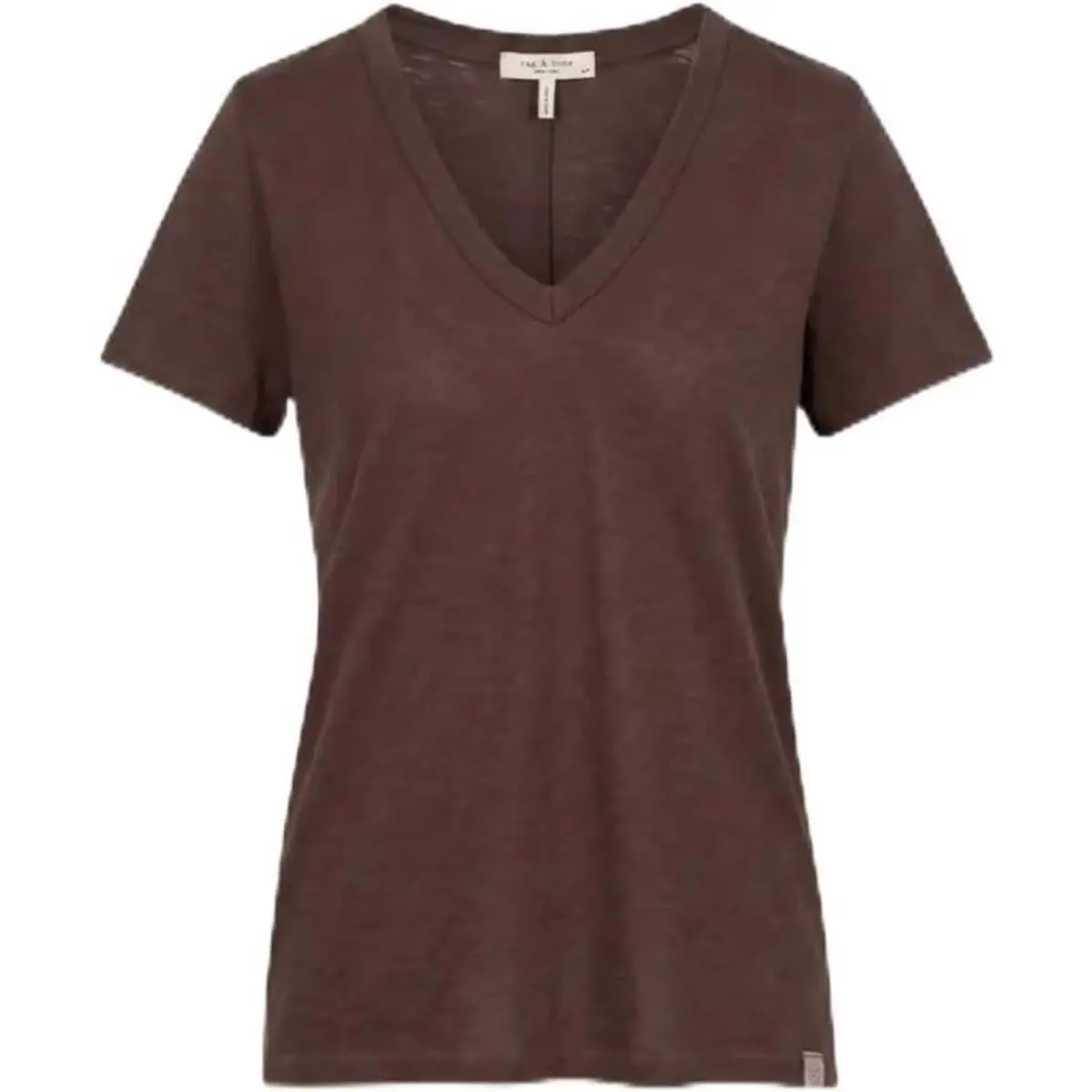 Rag Bone Women`s The Slub Vee Coffee