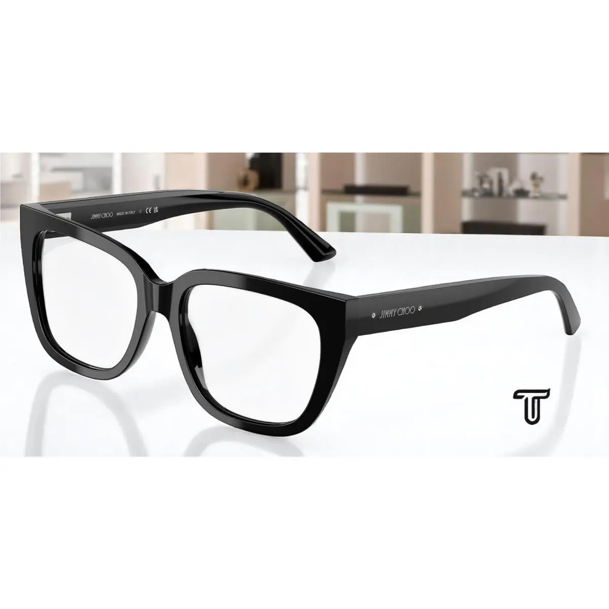 Jimmy Choo JC3019B 5000 Black Demo Lens 54 mm Women`s Eyeglasses