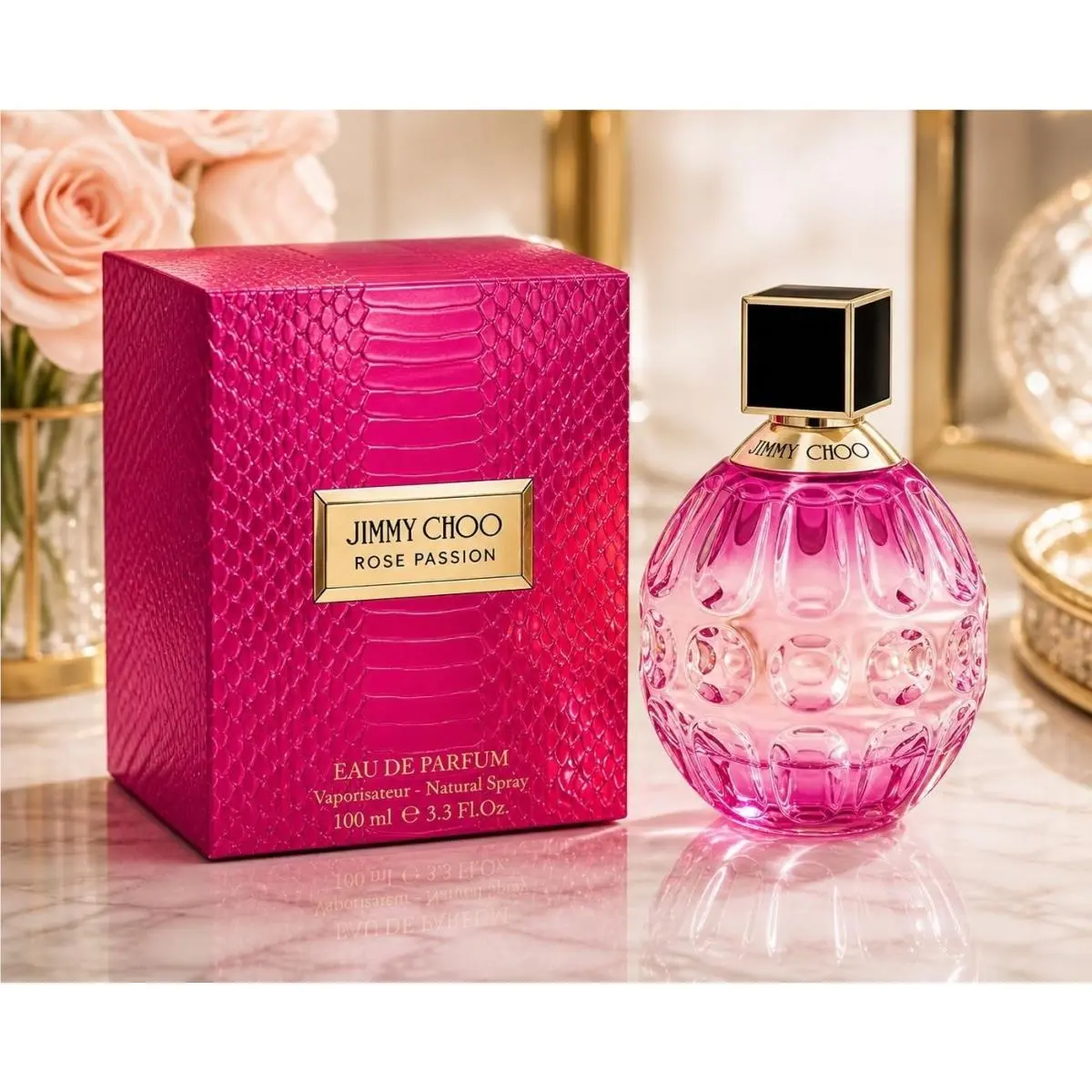 Jimmy Choo Rose Passion Eau de Parfum 100ml Spray Women Floral Coconut Vanilla