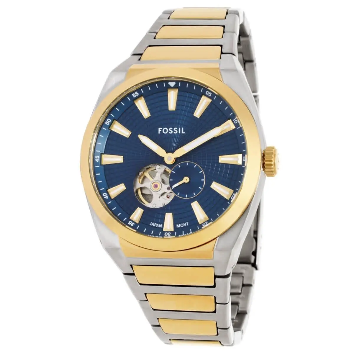 Fossil Everett Automatic Blue Dial Men`s Watch ME3275