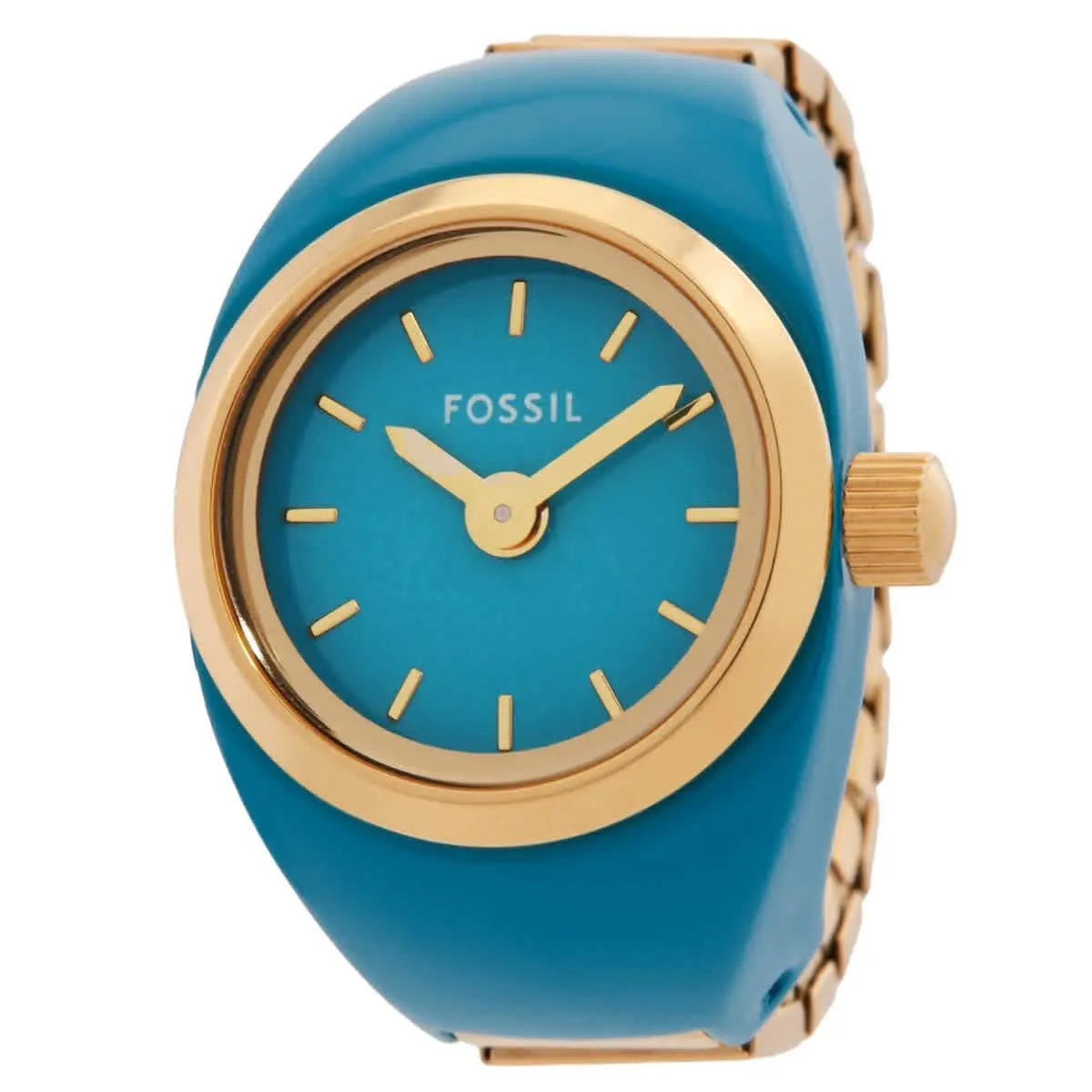 Watch Ring Quartz Blue Dial Ladies Watch ES5415 by Fossil