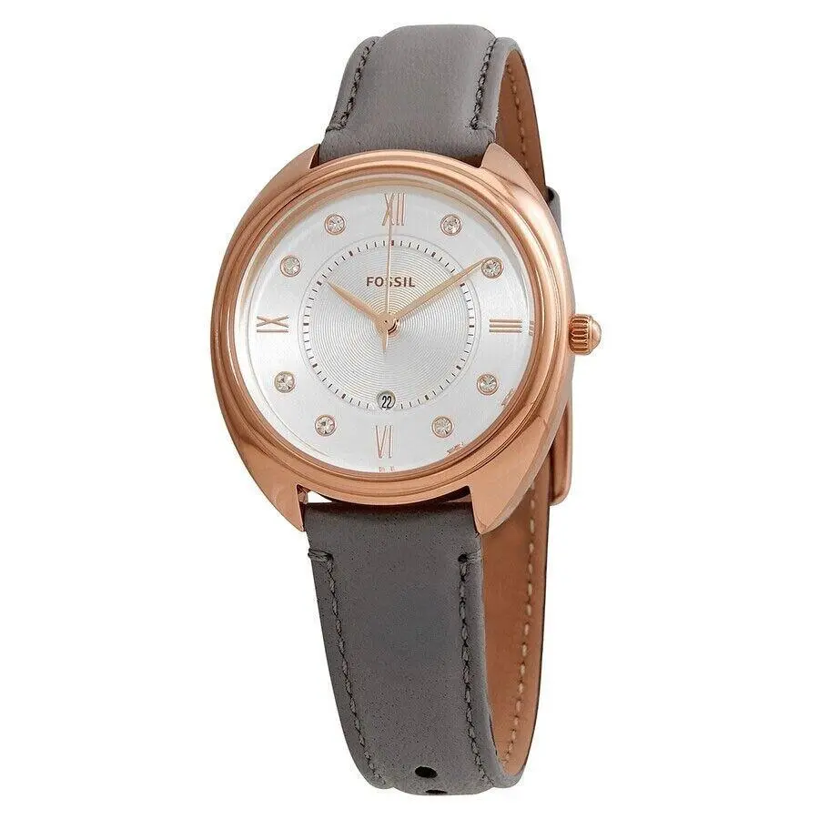 Ladies Gabby Quartz Crystal White Dial Watch - ES5073 by Fossil