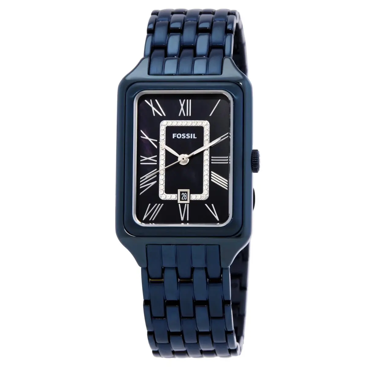 Fossil Raquel Quartz Blue Dial Ladies Watch ES5479 - Blue, Dial: Blue, Band: Blue IP