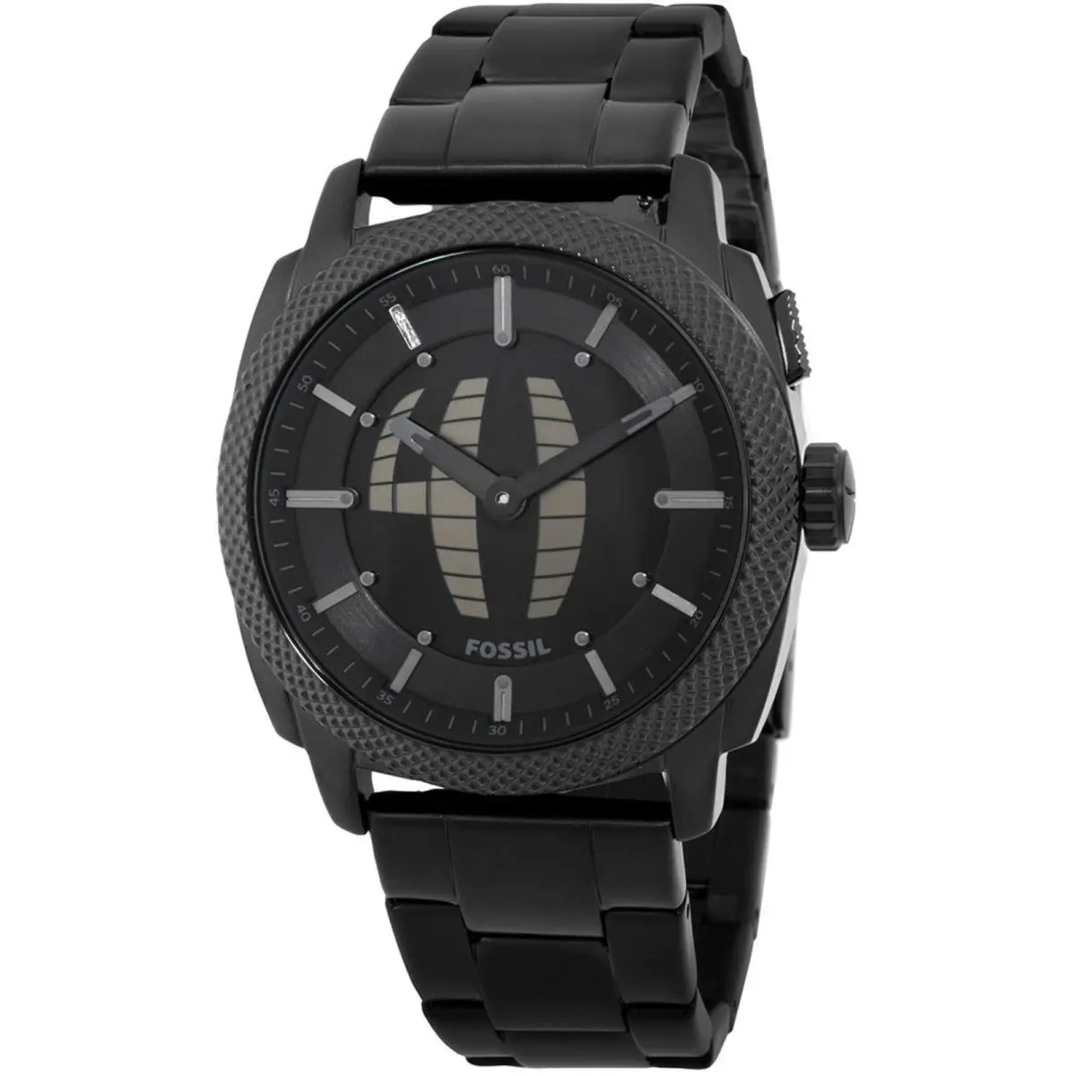 Men`s Watch Machine Big Tic Quartz Black Stainless Steel Bracelet FS6156 by Fossil