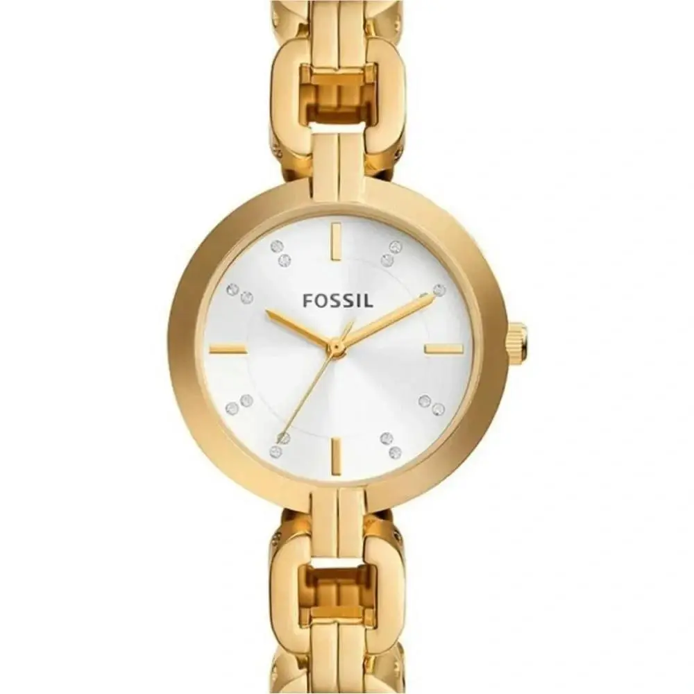 Fossil BQ3852 Womens Kerrigan Gold Stainless Steel Watch W/tags