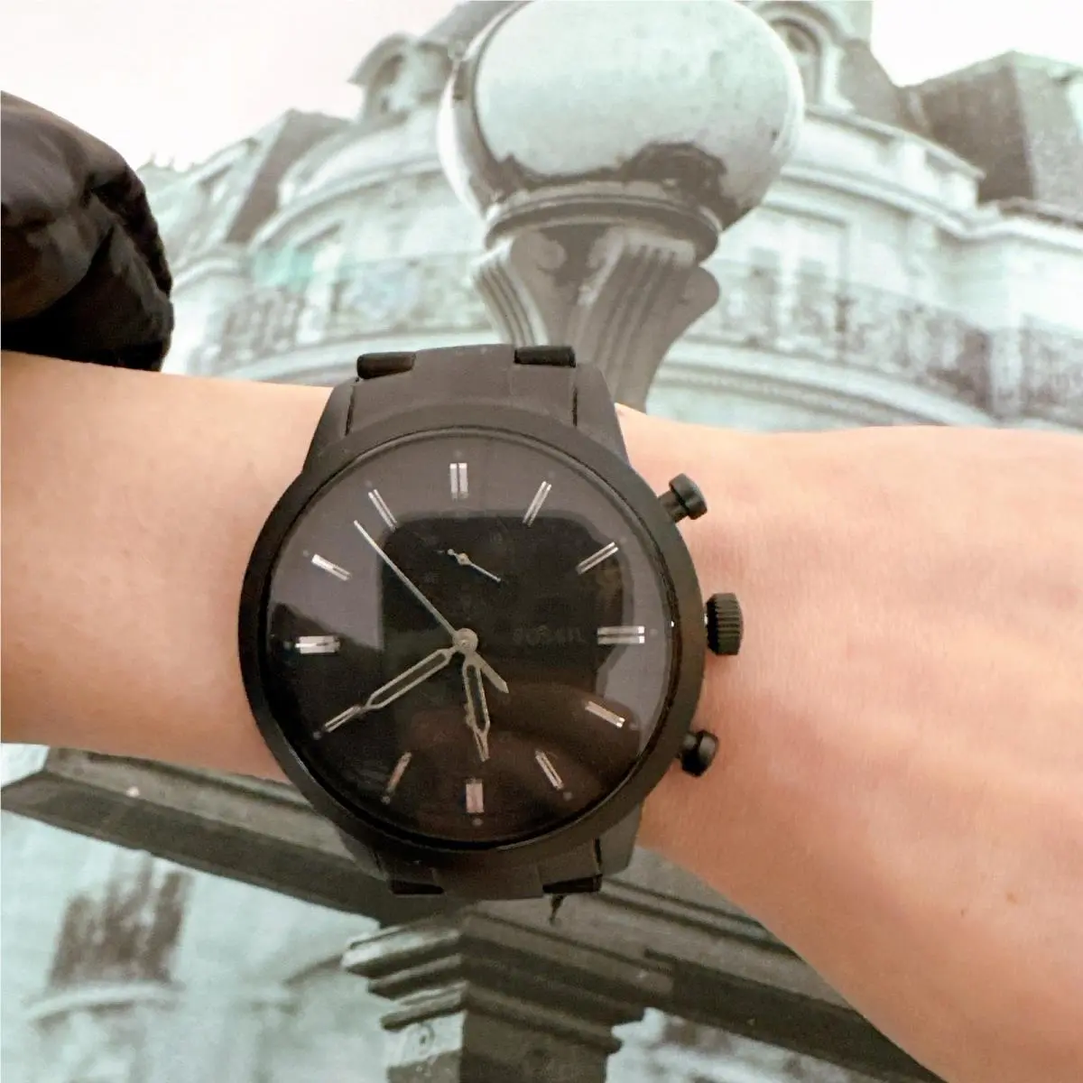 Fossil FS5502 Townsman Quartz Black Dial Men`s Watch