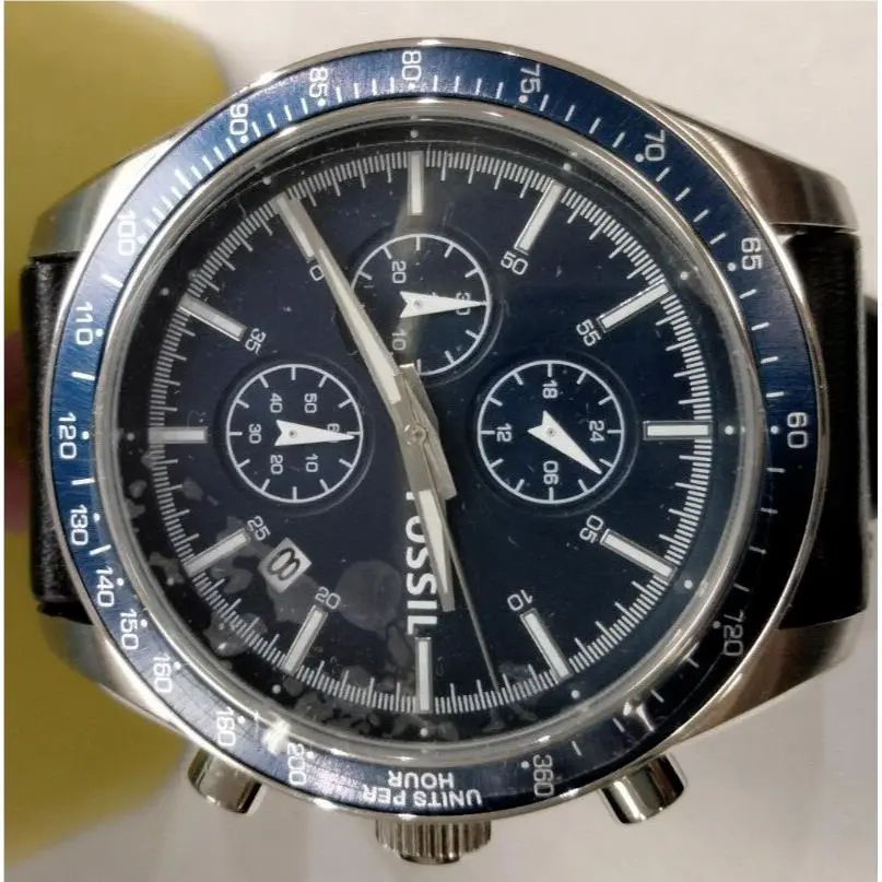 Fossil Mens Field Scout Chronograph Leather Strap Watch BQ2065