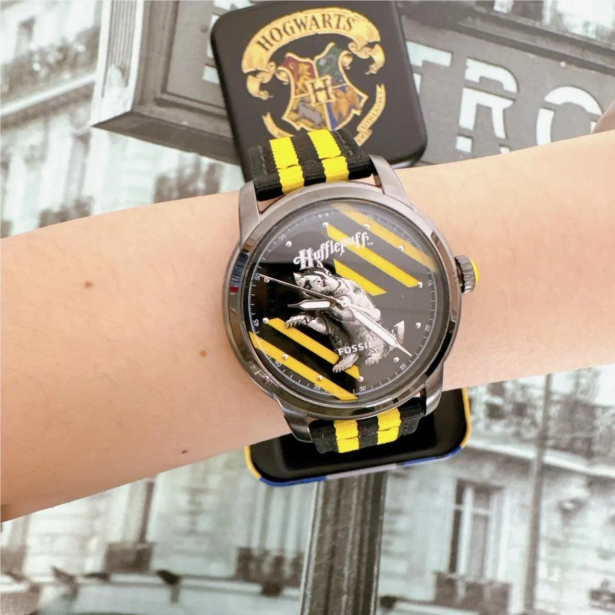 Fossil LE1159 Limited Edition Harry Potter™ Three-hand Hufflepuff™ Nylon Watch