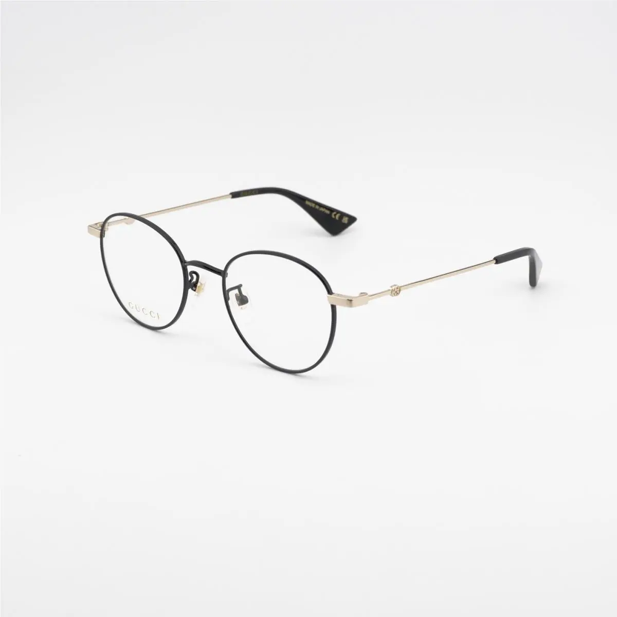 GG0607OK 003 Black/gold 50mm Eyeglasses by Gucci