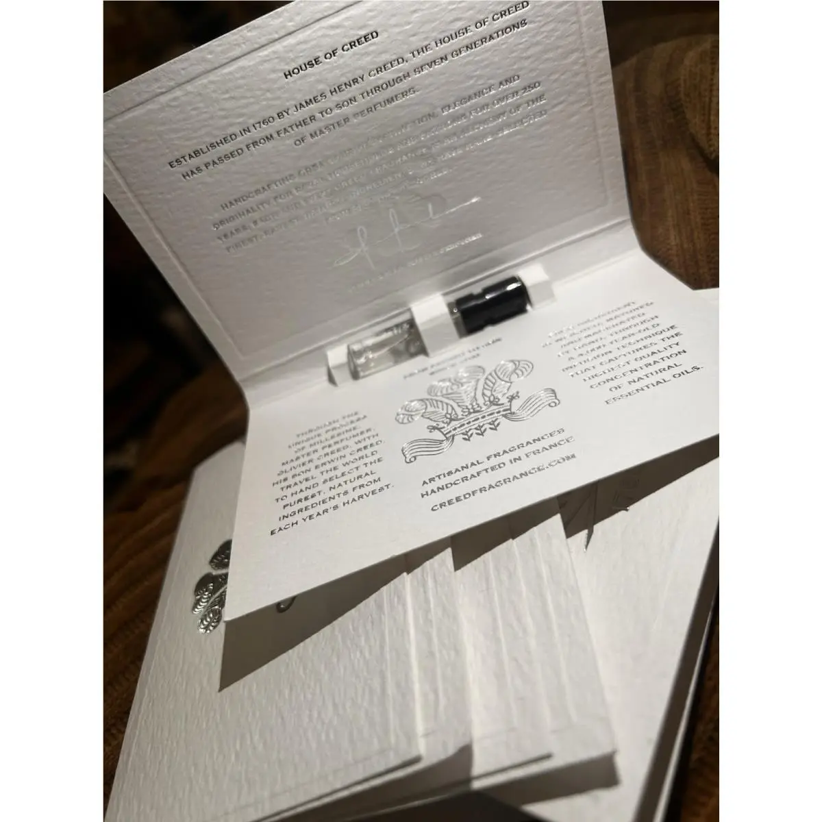 6 Pcs Creed Millisime Imperial Edp U Glass Vial 2.5ml Sprays on Cards