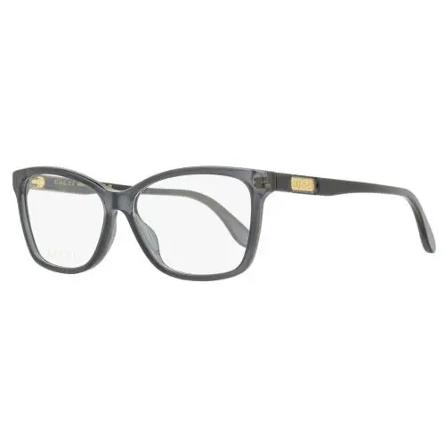 Gucci Rectangular Eyeglasses GG0792O 004 Transparent Gray 55mm