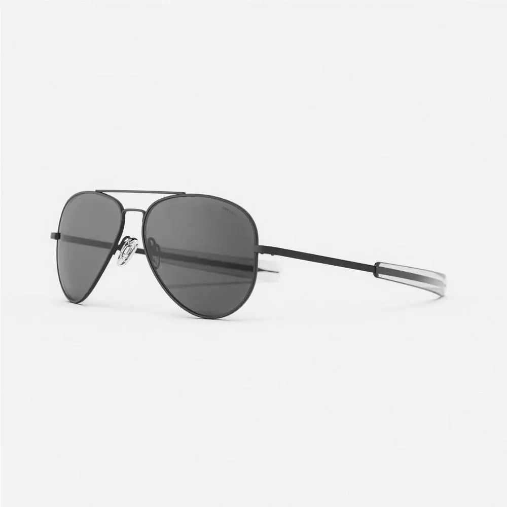 Randolph 64MM Concorde Matte Black American Gray Bayonet - CR297 Polarized
