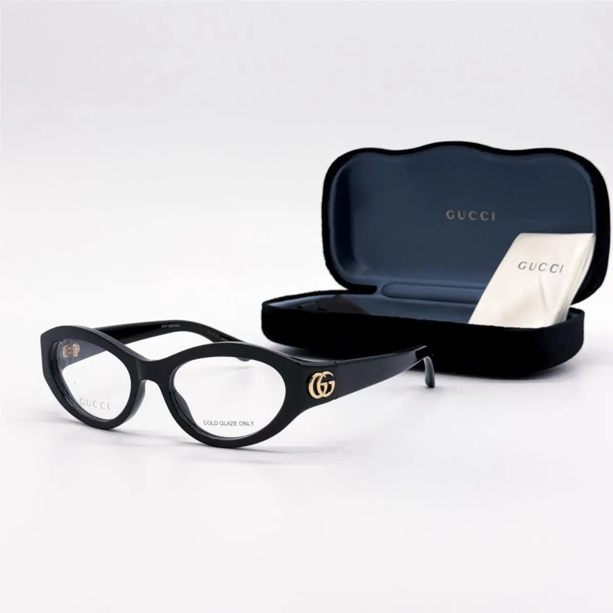 Gucci Eyeglasses GG1405O 001 Black Oval Gucci Eyewear