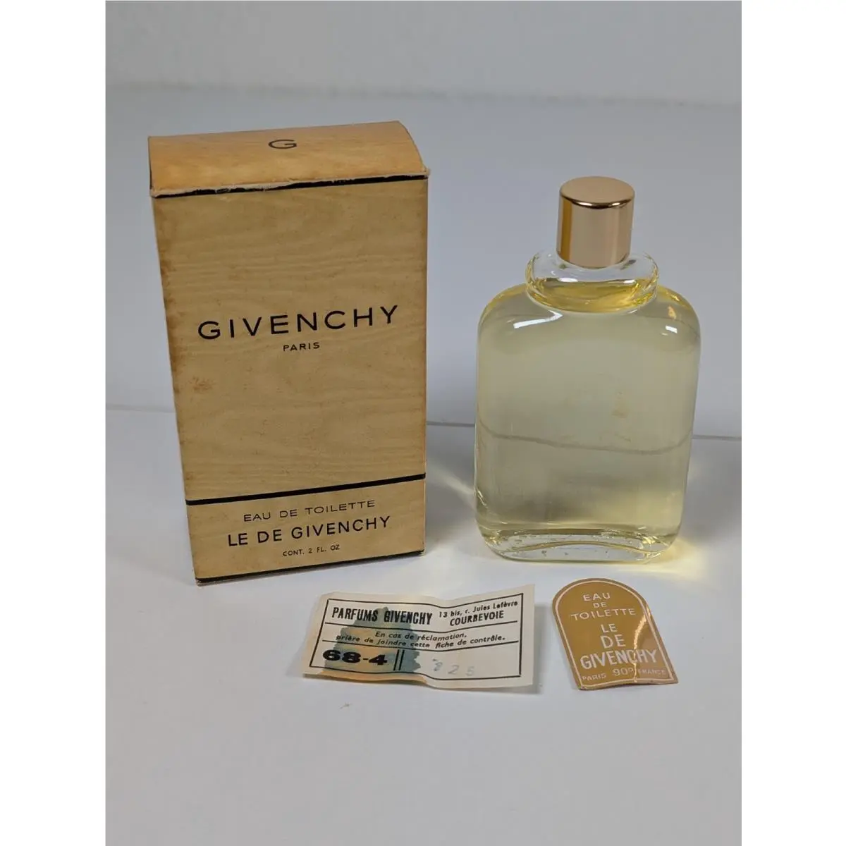 Vtg LE DE Givenchy Eau De Toilette 2 oz 60ml Splash Perfume France Full