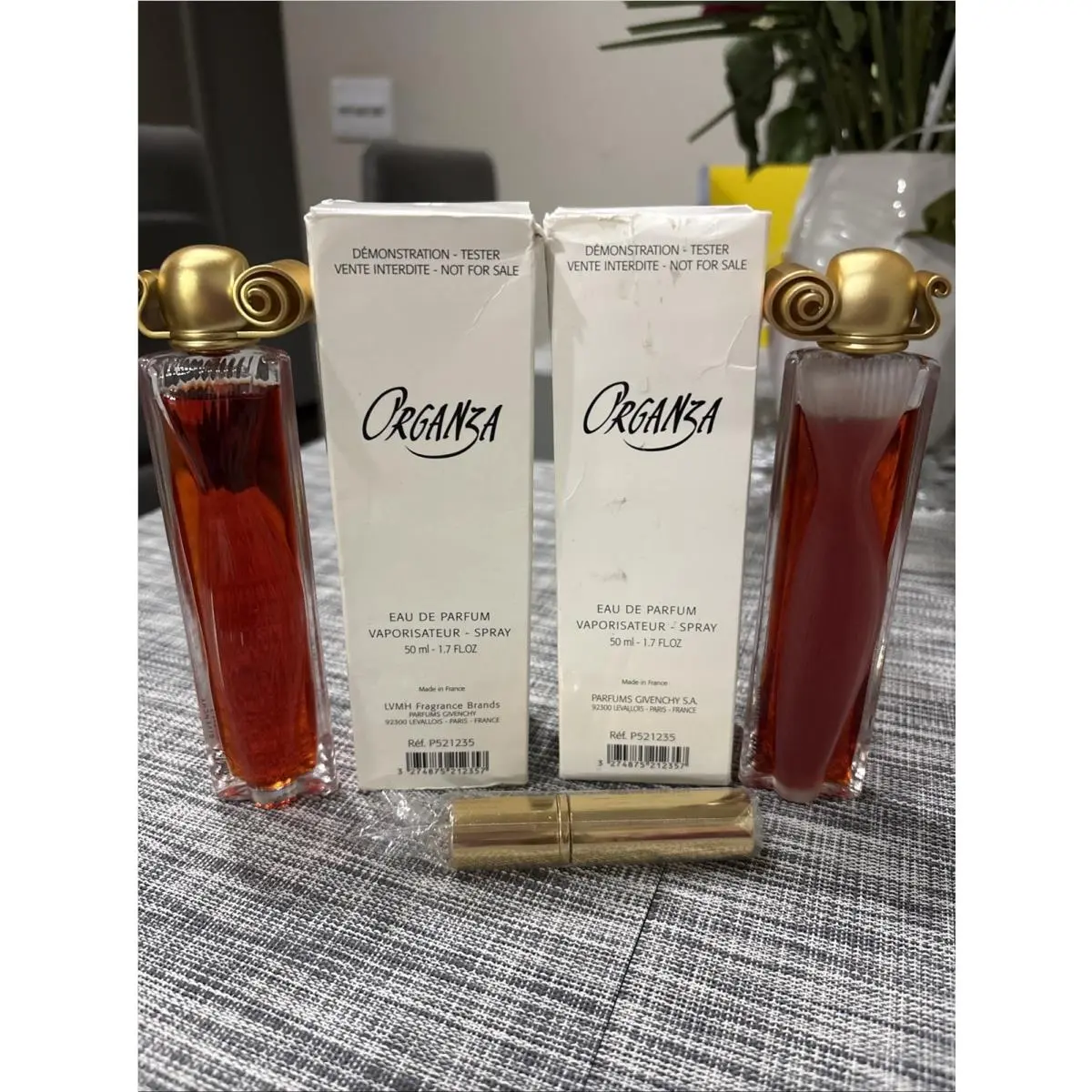 Organza by Givenchy Perfume 1.7 oz Edp Tester U Get 2 Atomizer