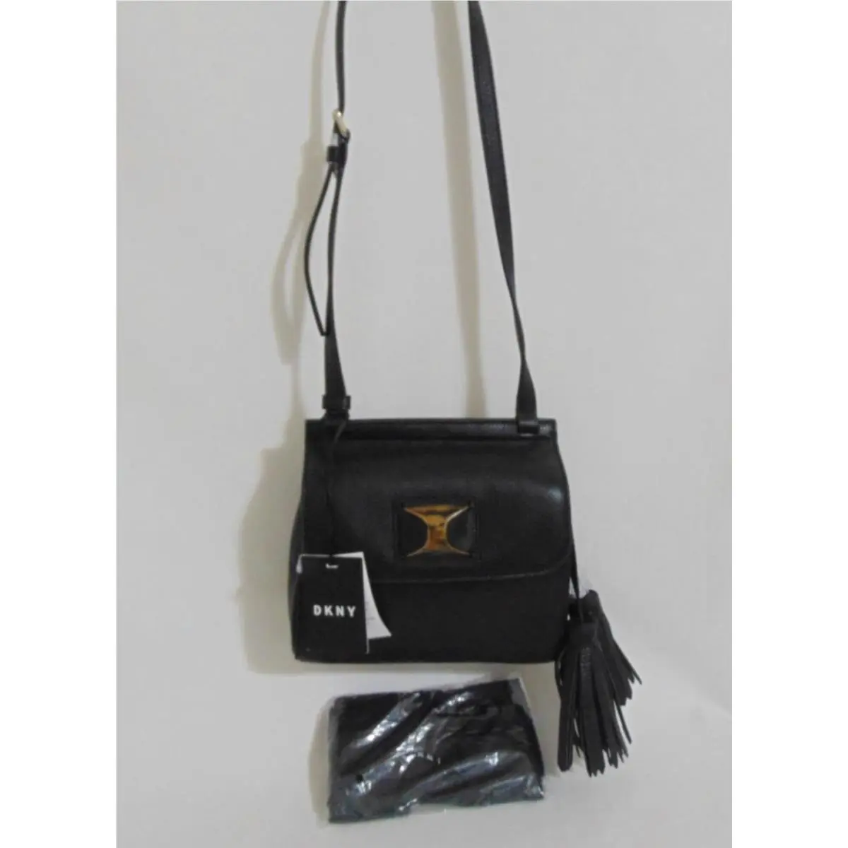 Dkny Alix Small Flap Crossbody Black Leather WW640