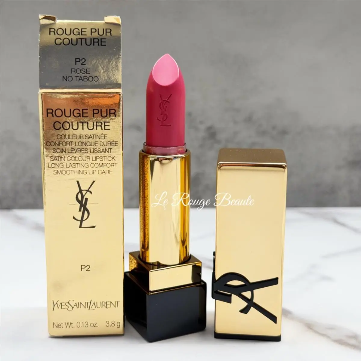 Yves Saint Laurent Ysl Rouge Pur Couture Lipstick - 02 Rose no Taboo Hot Pink