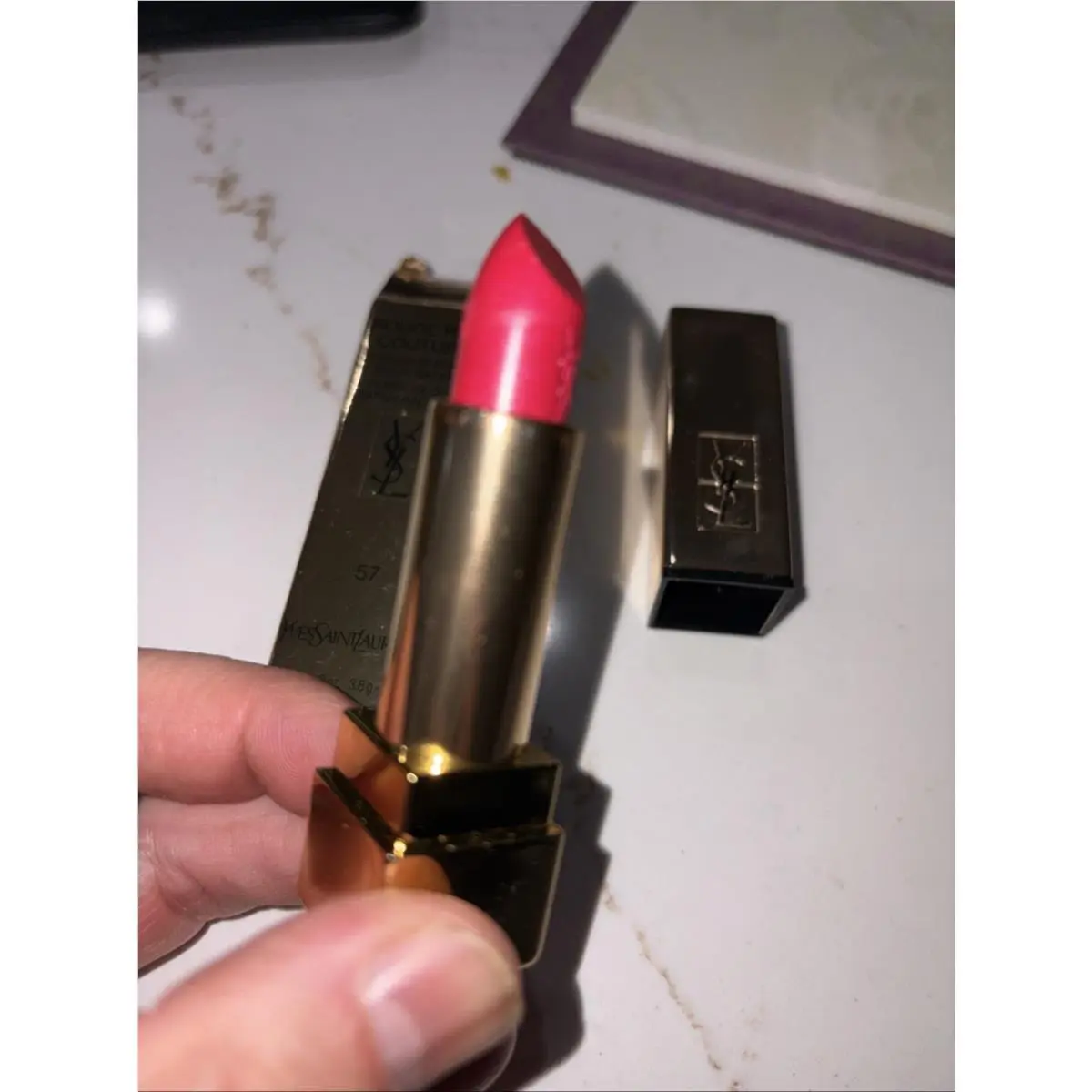 Rouge Pur Couture Satin Lipstick - 57 Luminous Pink Yves Saint Laurent