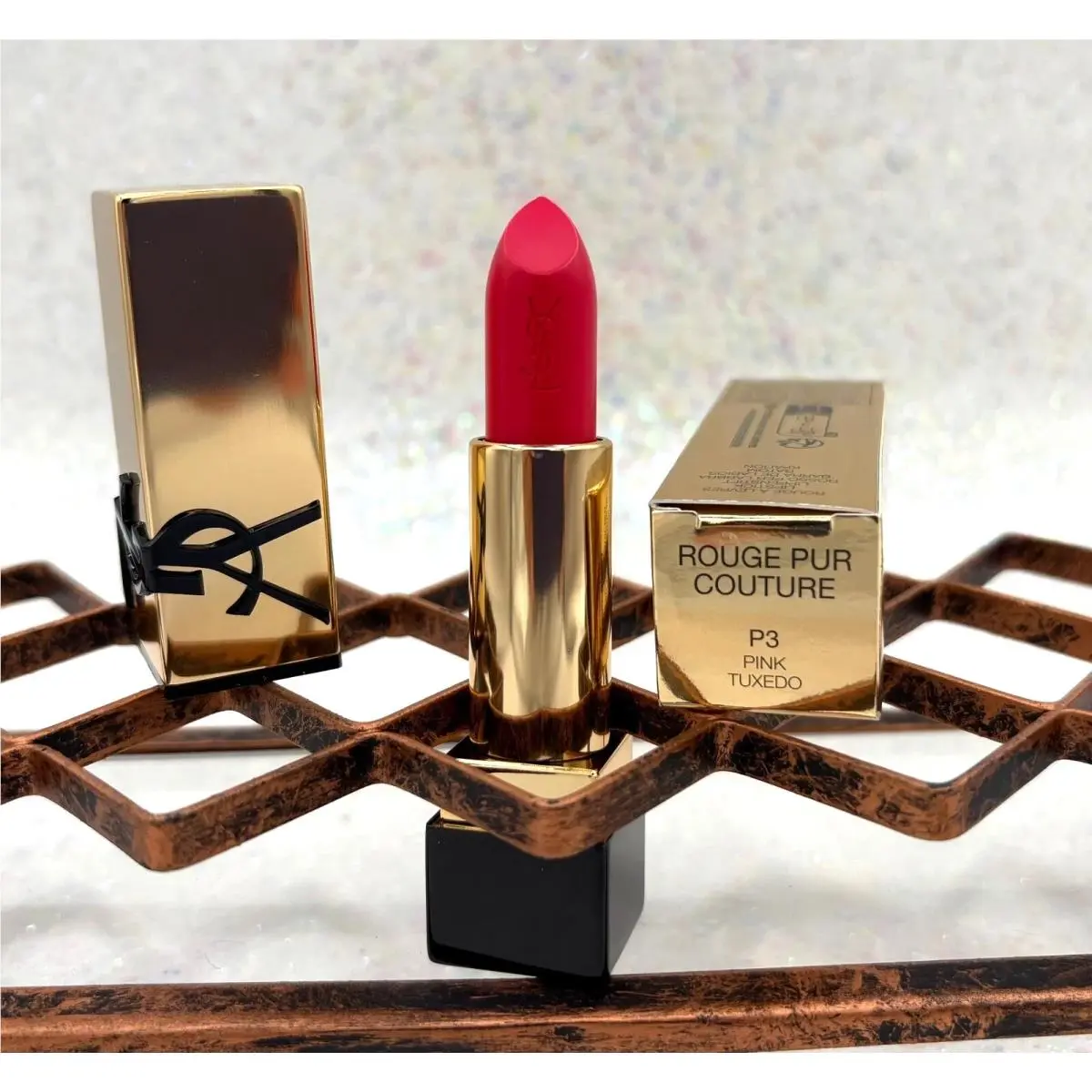 Yves Saint Laurent Rouge Pur Couture Lipstick Pink Tuxedo P3 Box
