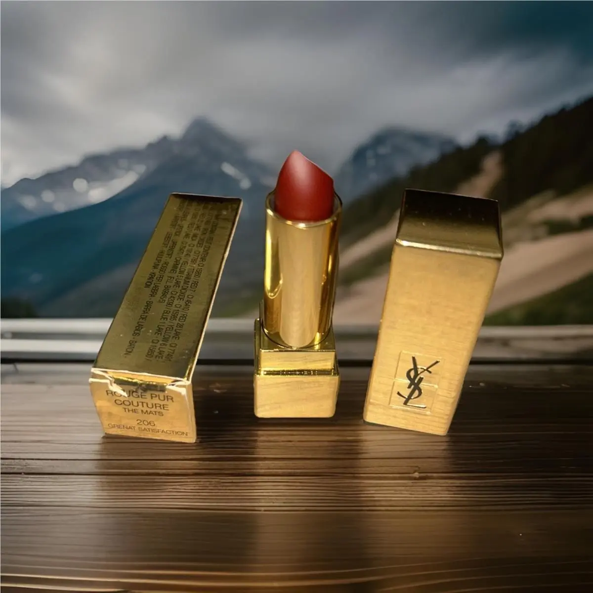 Yves St Laurent Rouge Pur Couture Lipstick The Mats 206 Vanity Luxury Beauty