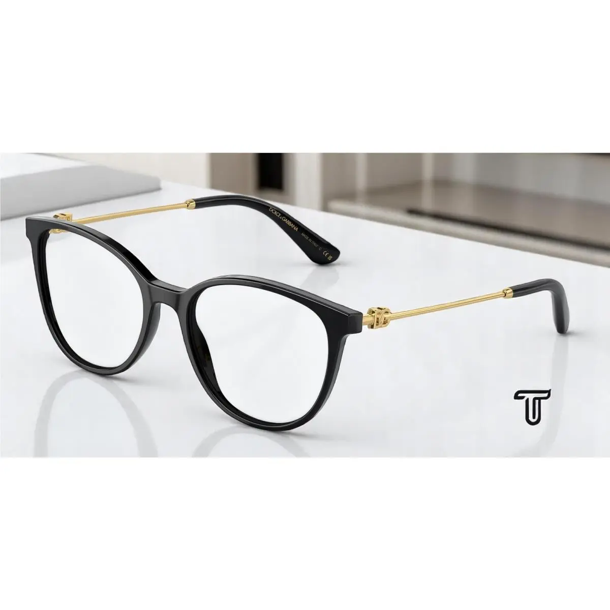 Dolce Gabbana DG3363 501 Black Demo Lens 54 mm Women`s Eyeglasses