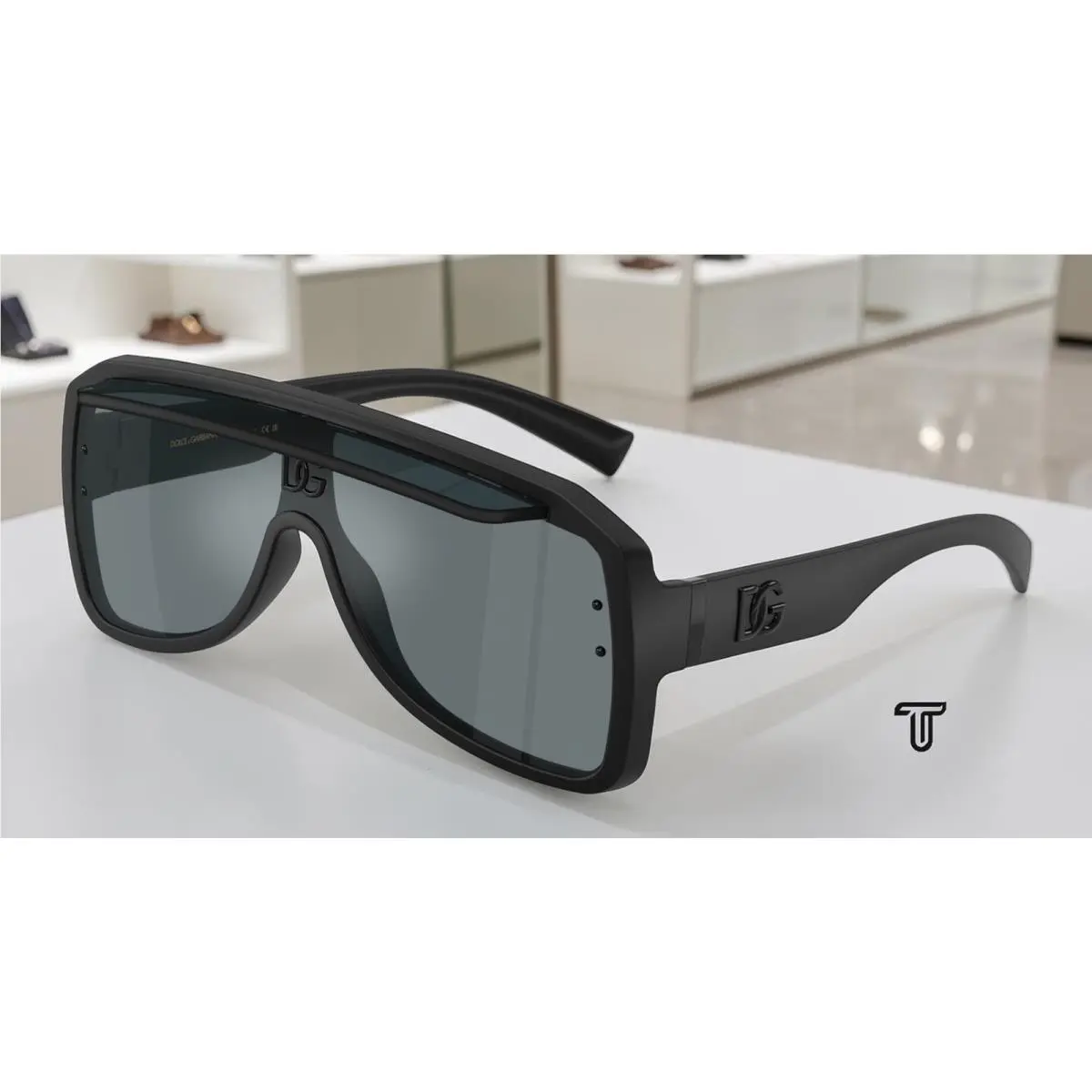 Dolce Gabbana DG6205 25256G Mt Black Grey Mirror Black 37 mm Unisex Sunglasses