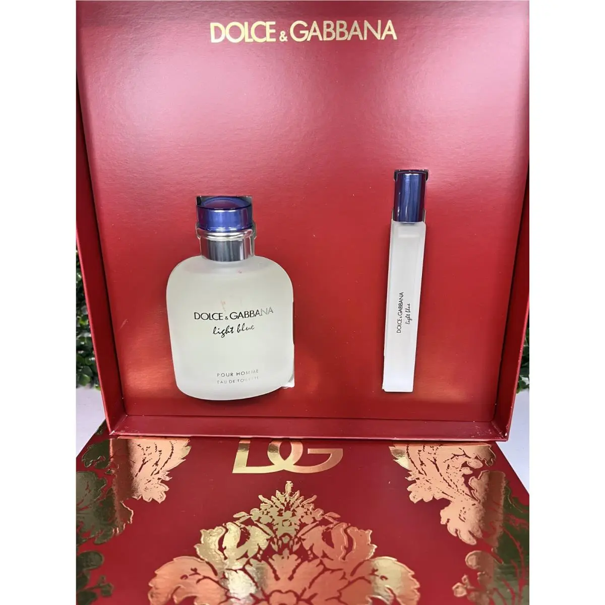 Dolce Gabbana Light Blue 2-PC Perfume Gift Set For Men 4.2 oz + 0.33oz by Dolce & Gabbana