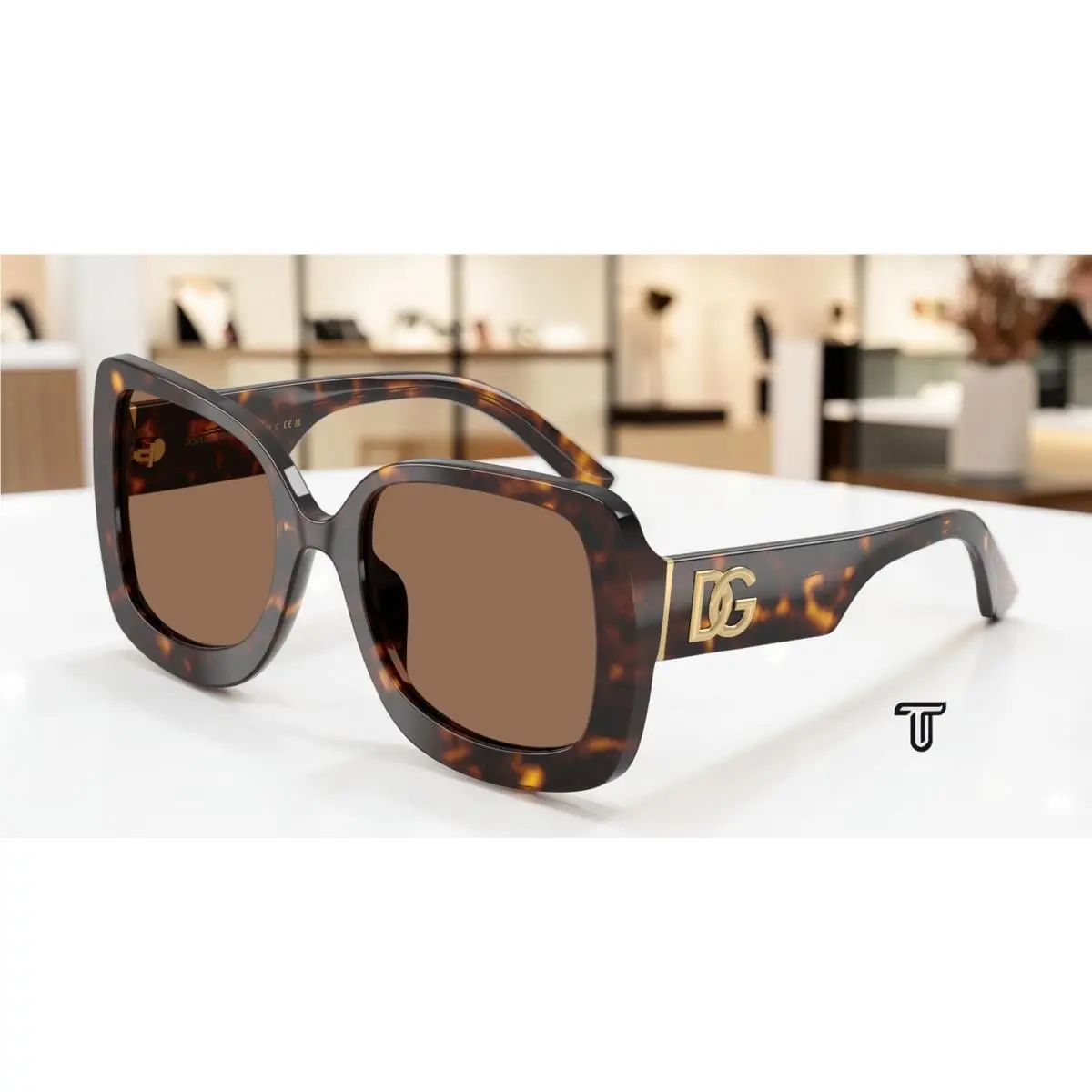 Dolce Gabbana DG4513 502 73 Havana Dark Brown 55 mm Women`s Sunglasses