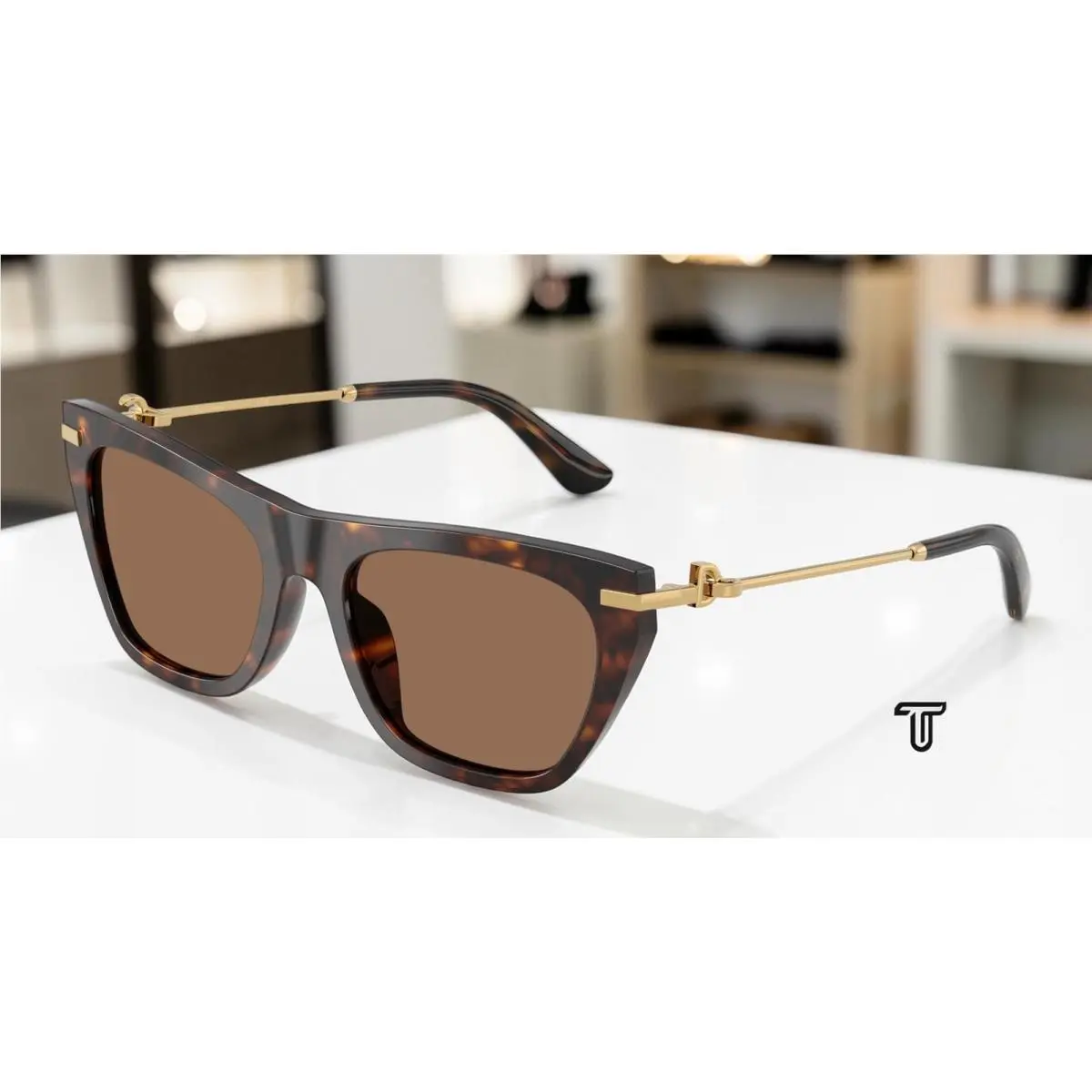 Dolce Gabbana DG4511 502 73 Havana Dark Brown 55 mm Women`s Sunglasses