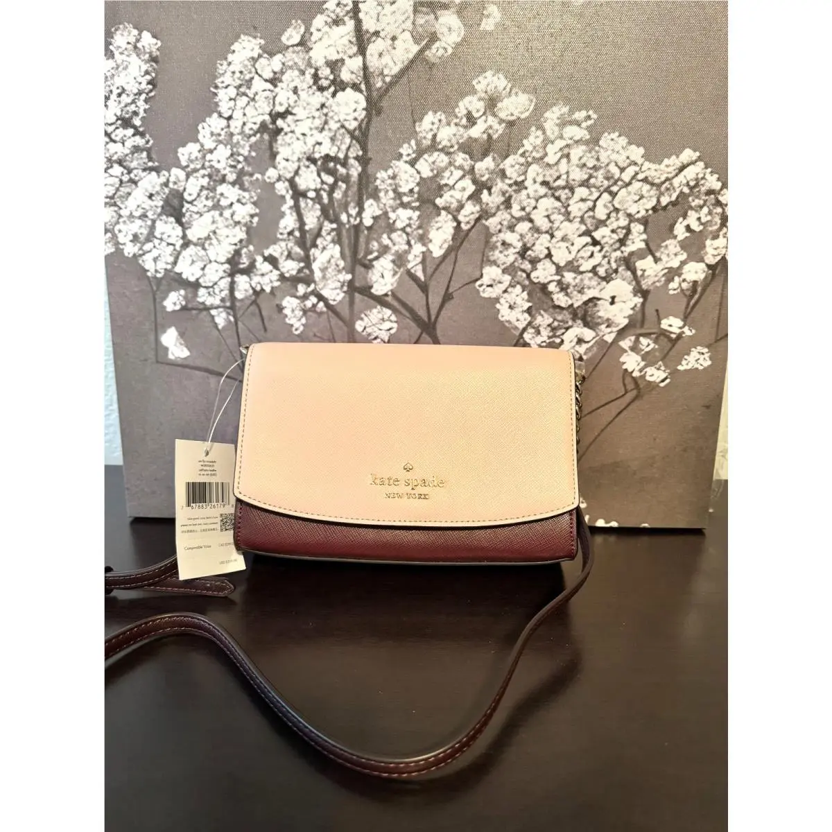 Kate Spade Staci Small Flap Crossbody in Rose Smoke