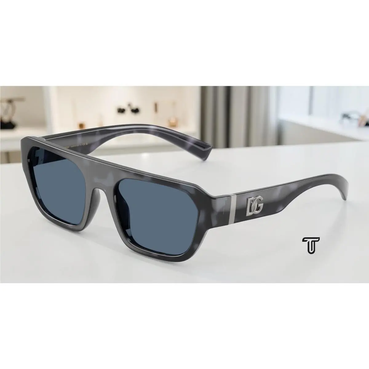 Dolce Gabbana DG6206 344380 Blue Havana Dark Blue 54 mm Men`s Sunglasses