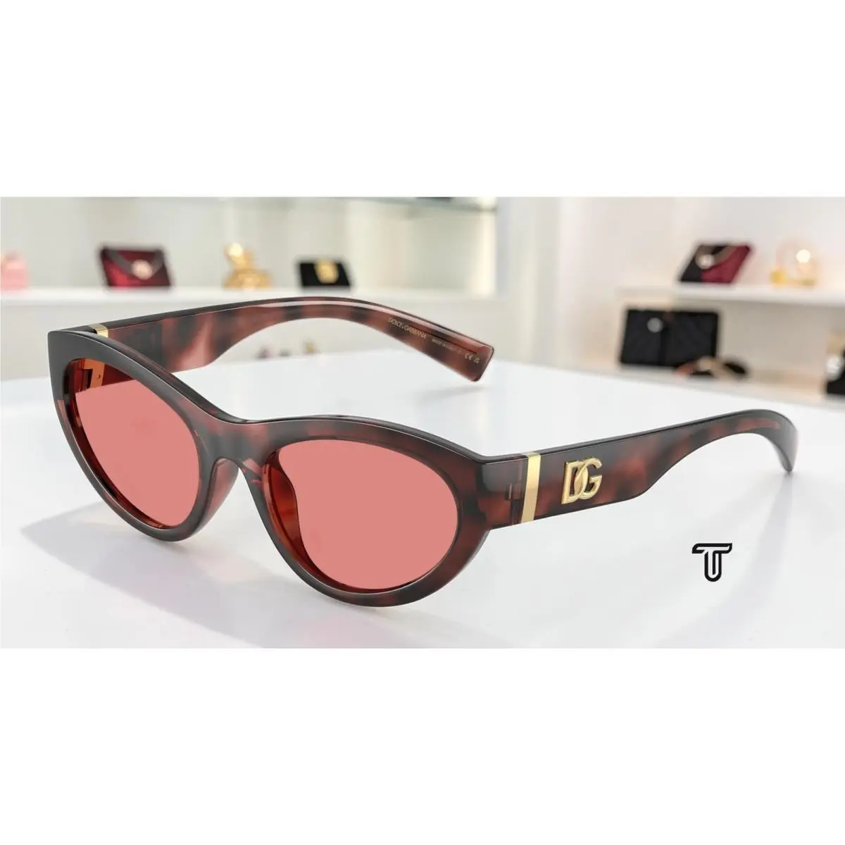 Dolce Gabbana DG6207 347684 Pink Havana Pink 54 mm Women`s Sunglasses