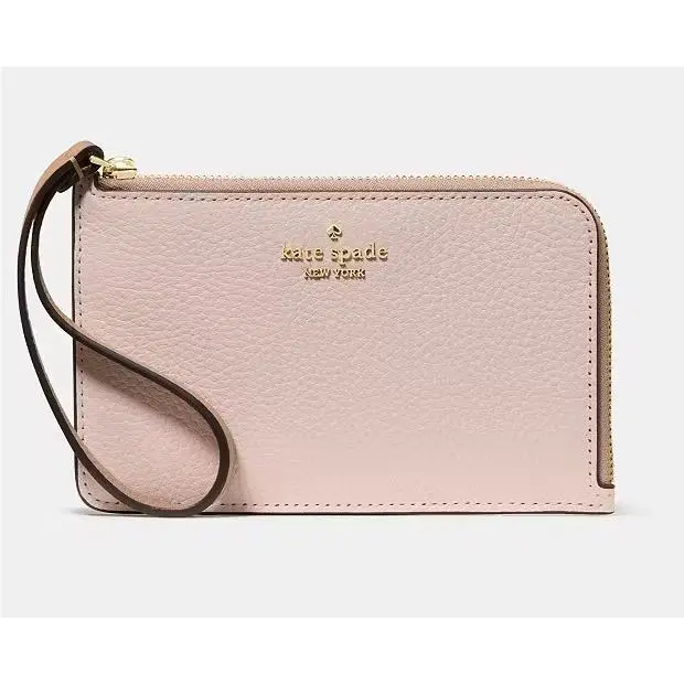 Kate Spade Lucy Sm. Card Holder Wristlet Pink 6 X 4 Leather