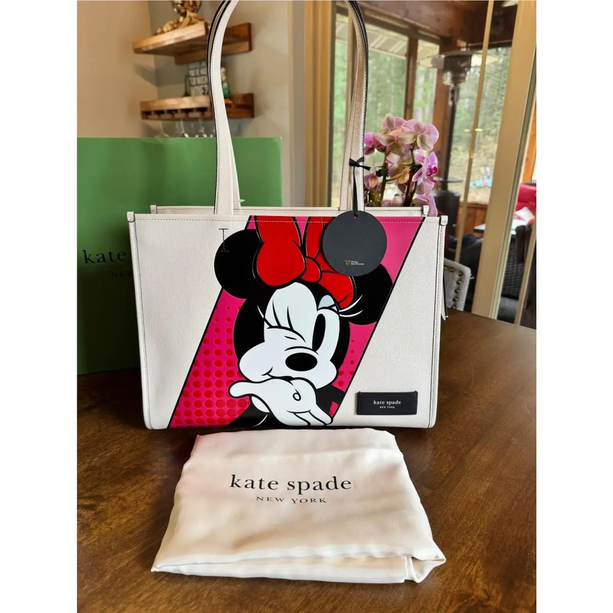 Kate Spade x Disney Minnie Mouse Tote Shoulder Bag Limited Edition Mickey