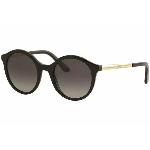 Dolce Dolce & Gabbana DG 4358 Gabbana DG 4358 Women`s Round Black Gradient Sunglasses - with Case