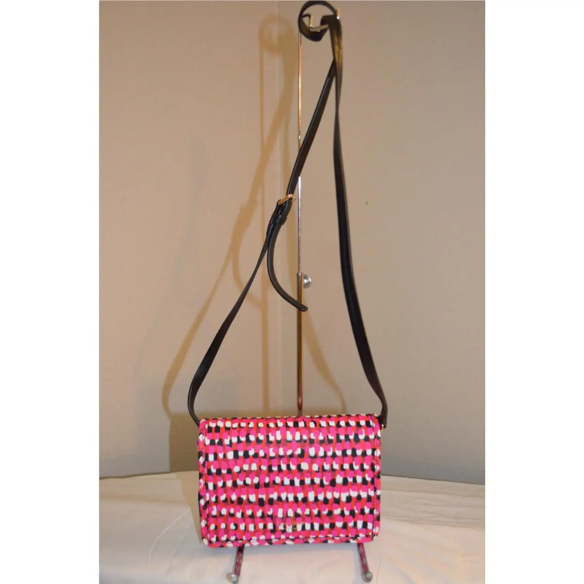 Kate Spade Renee Harding Street Pinata Crossbody Pink Brown White
