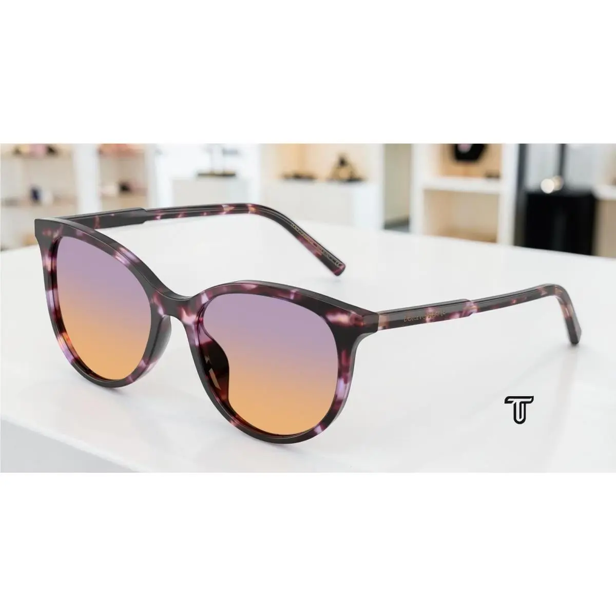 Dolce Gabbana DG4540 3477EL Violet Havana Orange Violet 55mm Womens Sunglasses