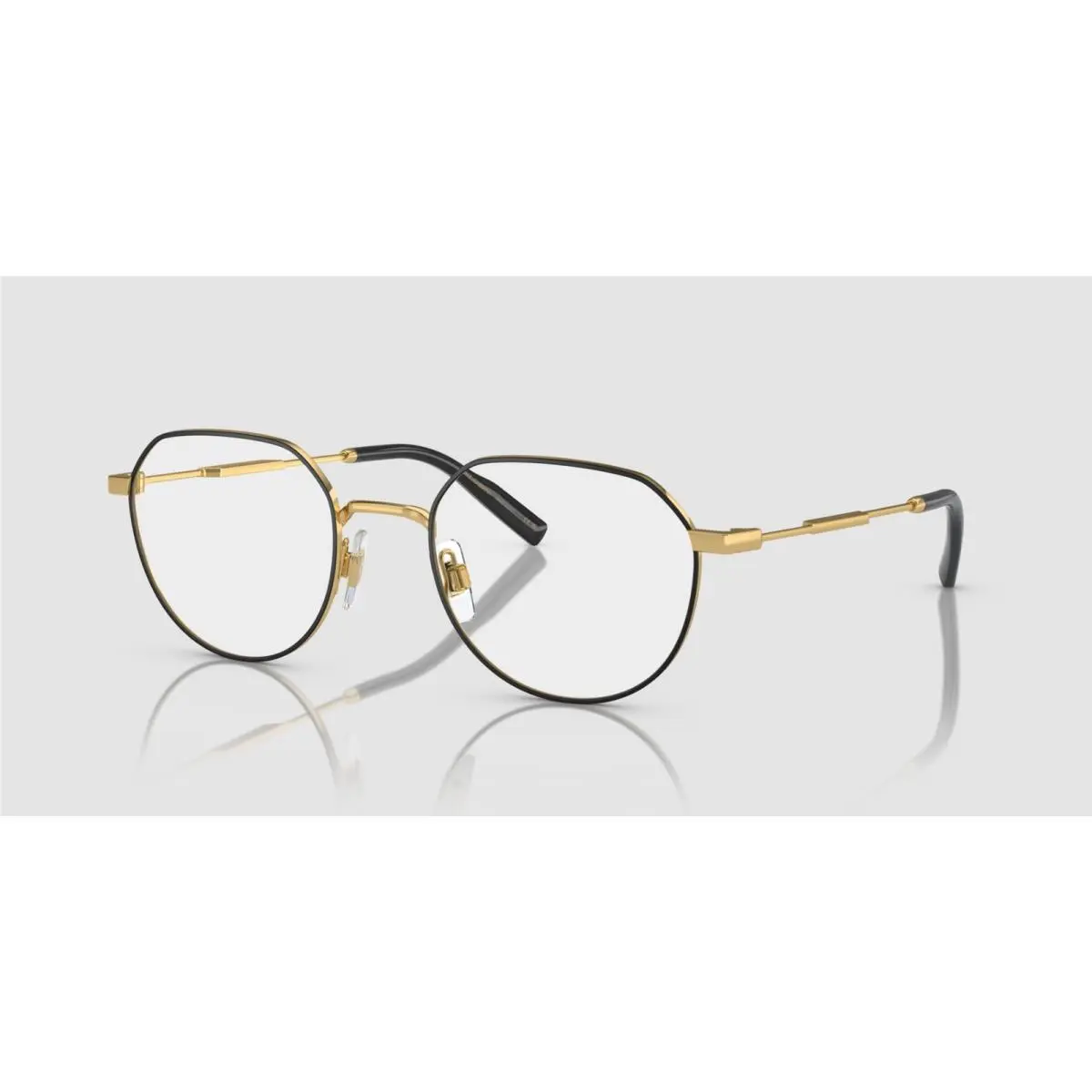 Dolce E Gabbana DG1349 1311 Gold Matte Black Demo Lens 52 mm Men`s Eyeglasses