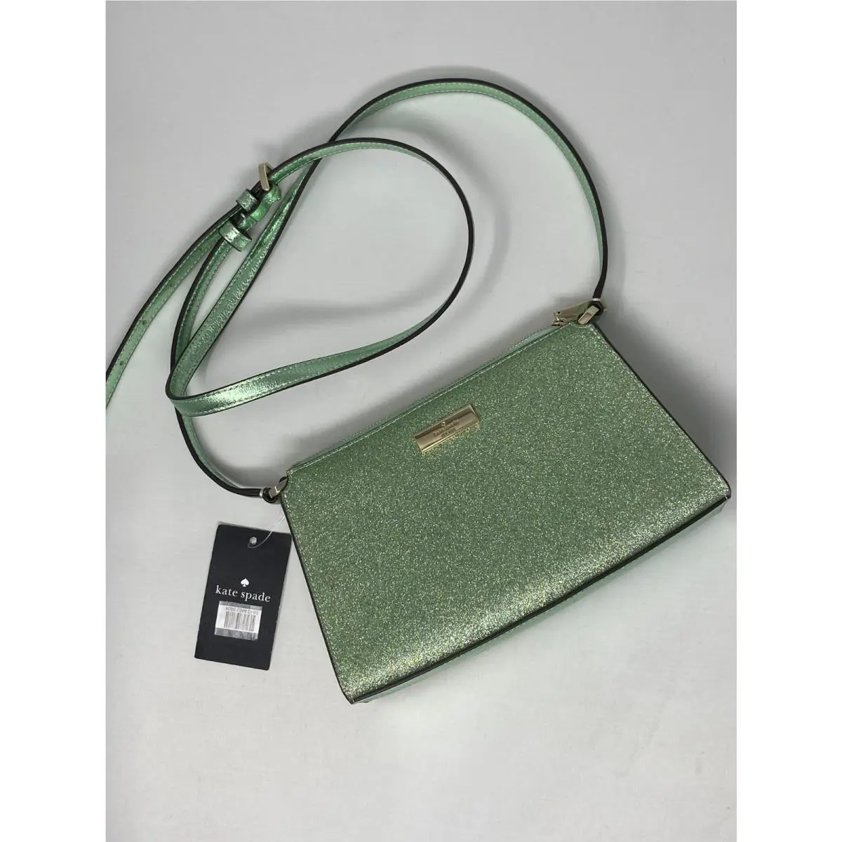 Kate Spade New York Kenzie Glitter Seawater Mini Crossbody Bag