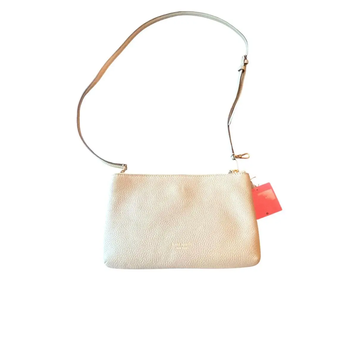 Kate Spade Crossbody Mint Green Pebbled Leather Triple Gusset Shoulder Bag New