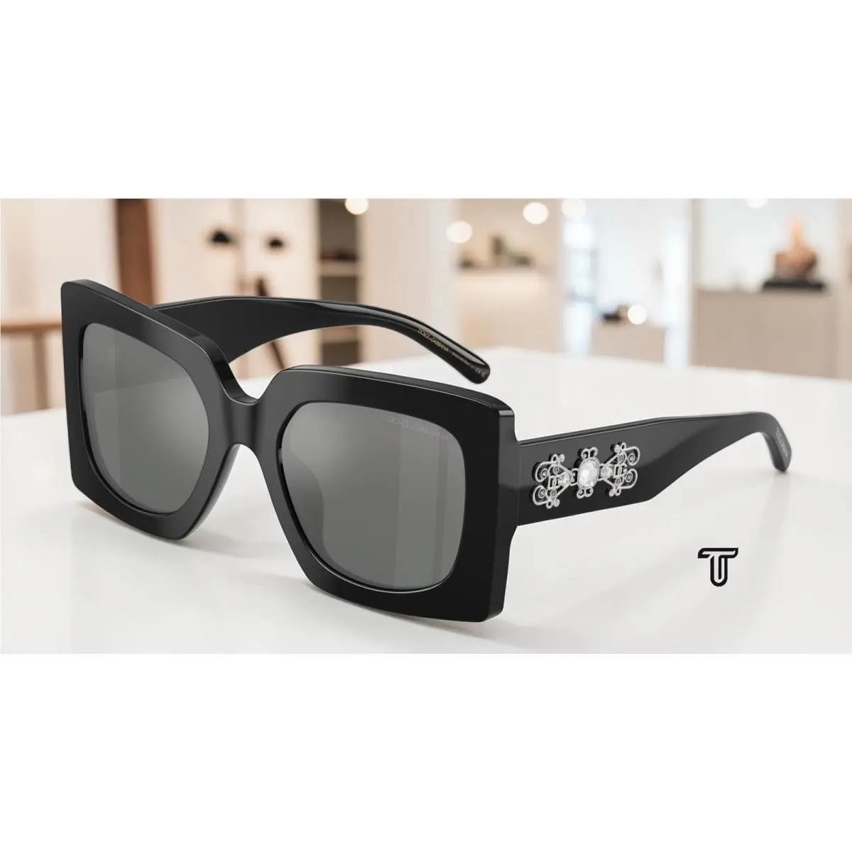 Dolce Gabbana DG4525B 501 88 Black Grey Mirror Silver 54 mm Women`s Sunglasses