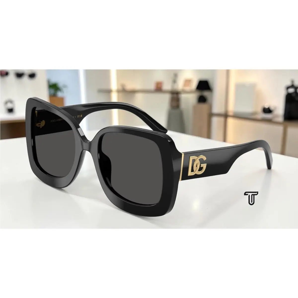 Dolce Gabbana DG4513 501 87 Black Dark Grey 55 mm Women`s Sunglasses