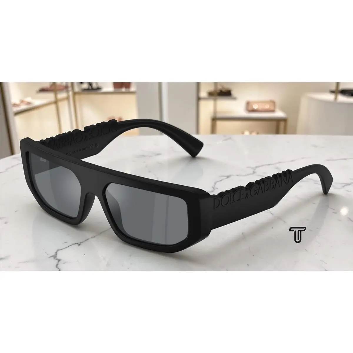 Dolce Gabbana DG6203 25256G Mt. Black Grey Mirror Black 56mm Unisex Sunglasses