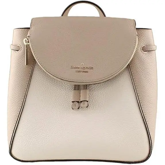 Kate Spade New York Leila Medium Flap Backpack - Beige