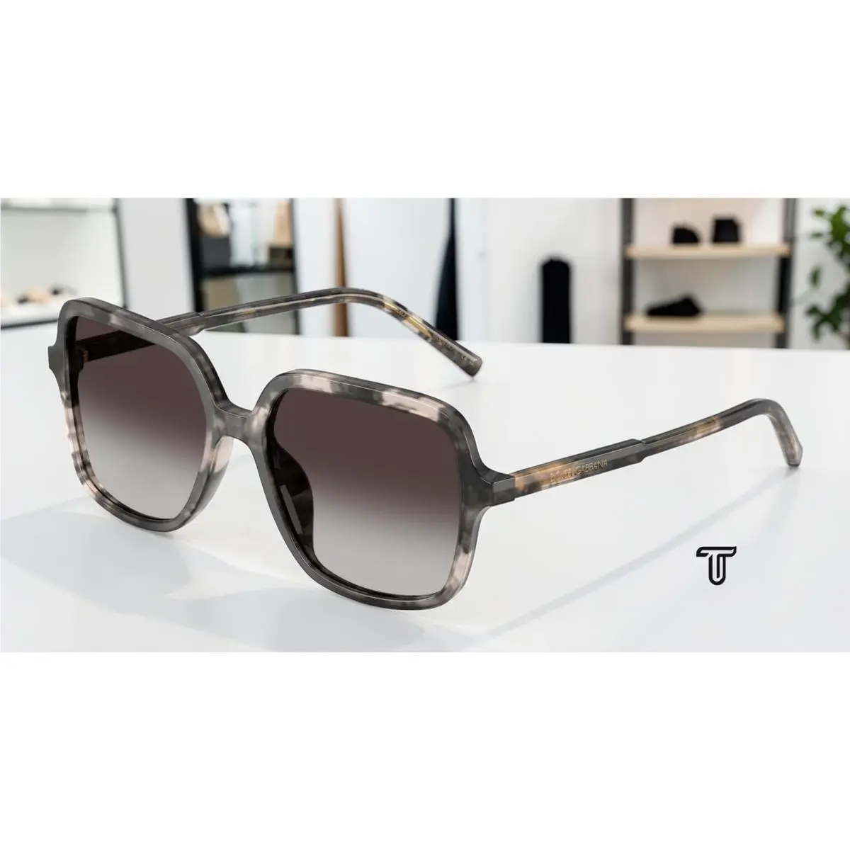 Dolce Gabbana DG4539 31728G Grey Havana Grey Gradient 55 mm Women`s Sunglasses